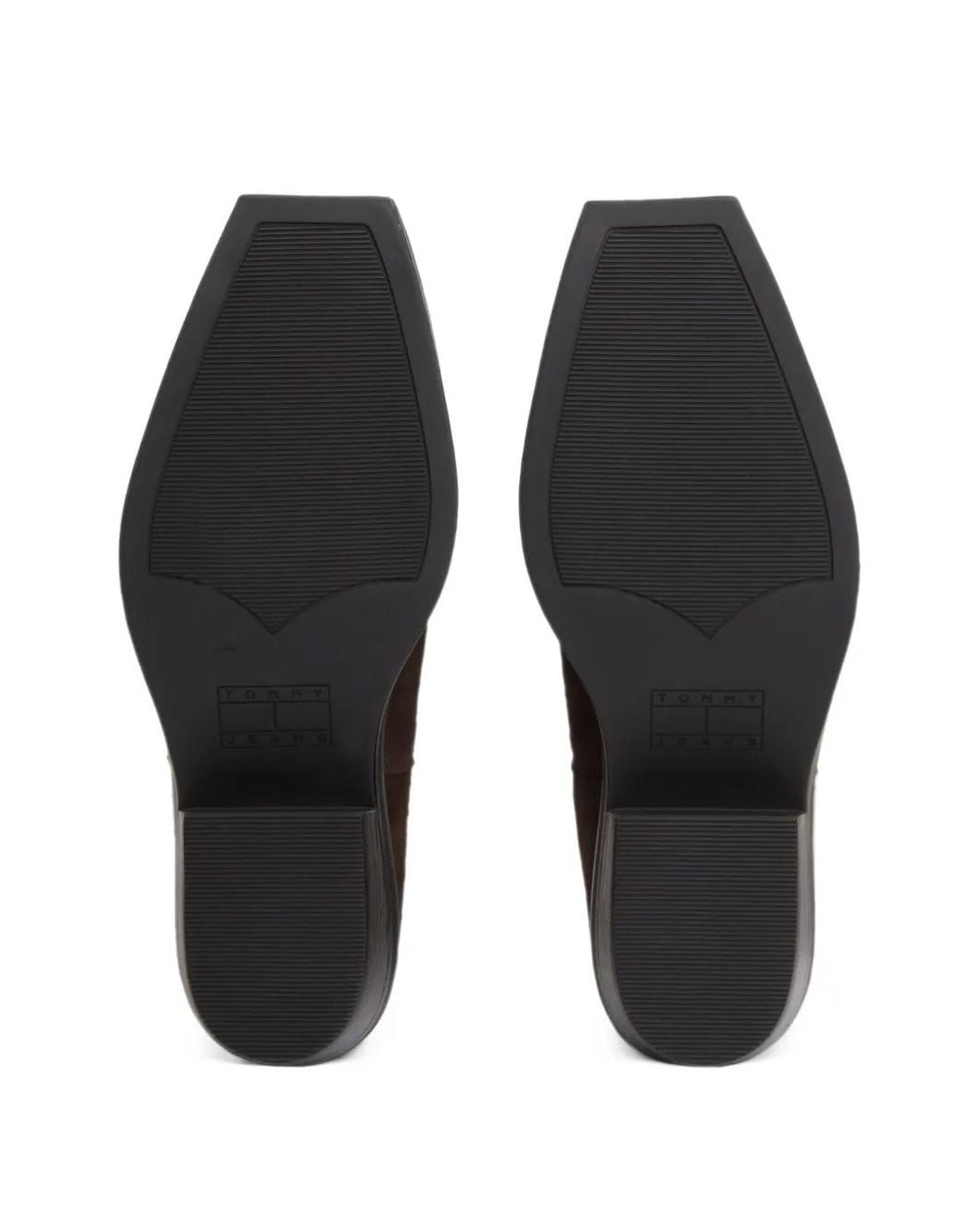 Tommy Hilfiger Brown Square-Toe Ankle Boots