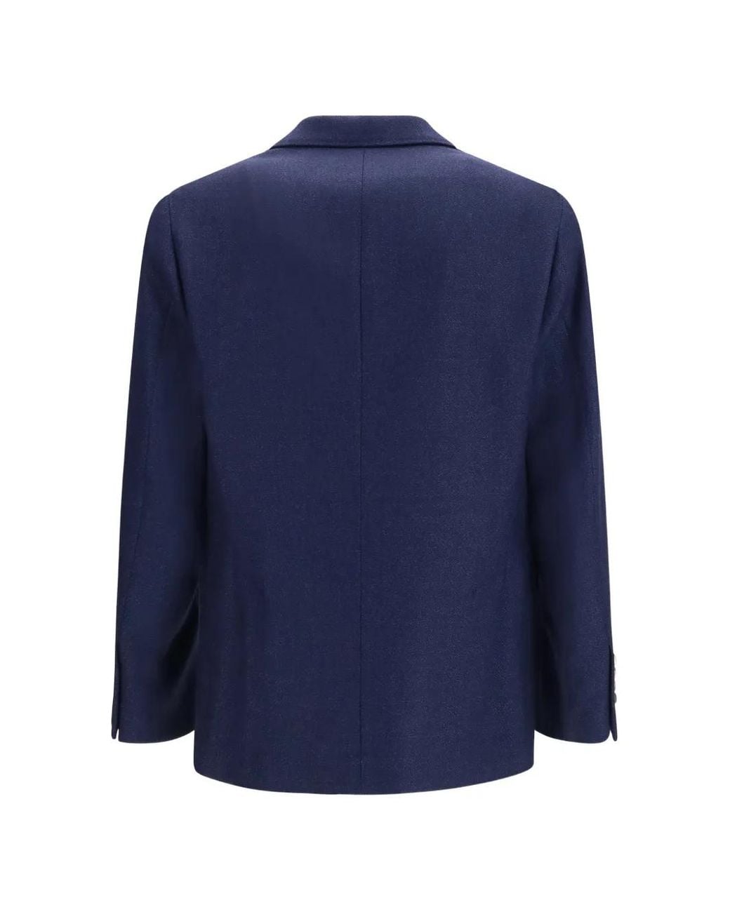 Brunello Cucinelli Blue Notched-Lapel Single-Breasted Jacket for men