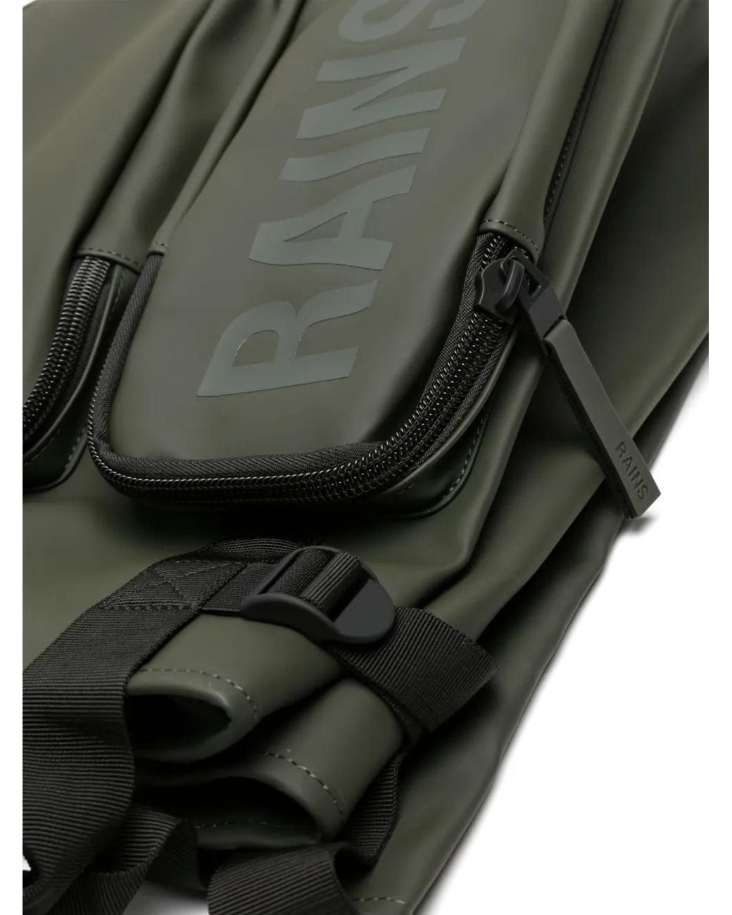 Rains Black Texel Waterproof Backpack