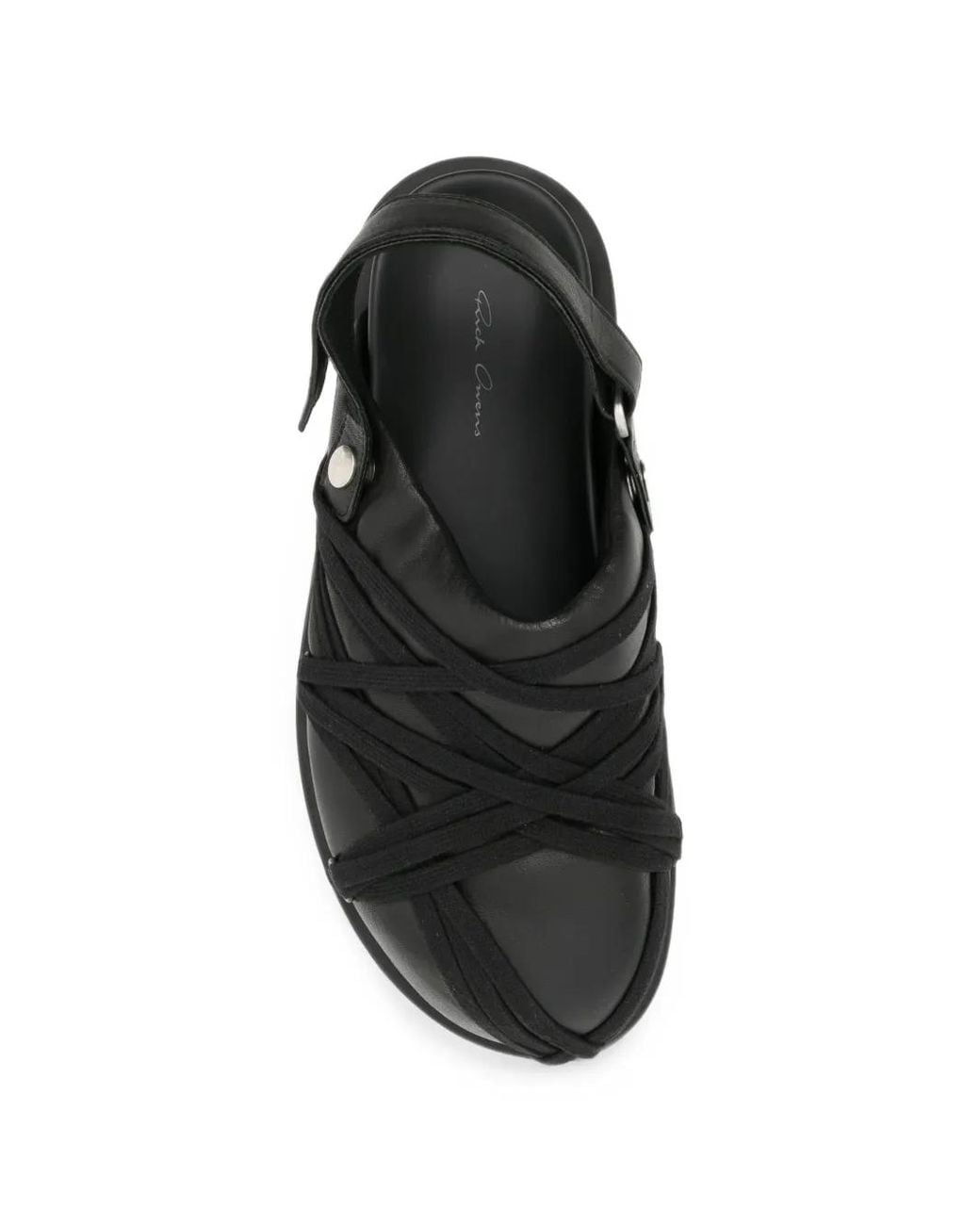 Rick Owens Black Mules Megalace À Design Matelassé for men