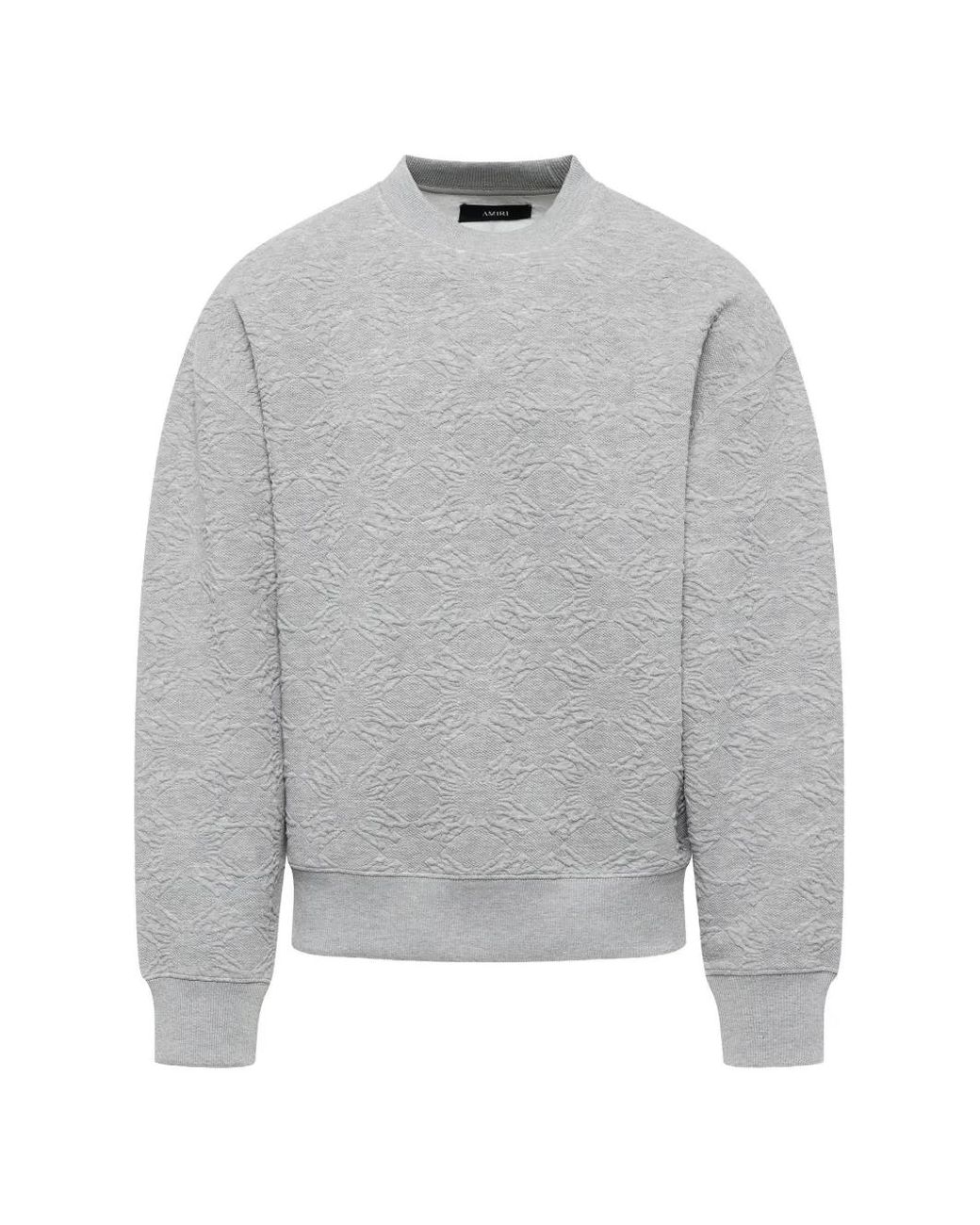 Amiri Gray Ma Quad Oversized Sweater for men