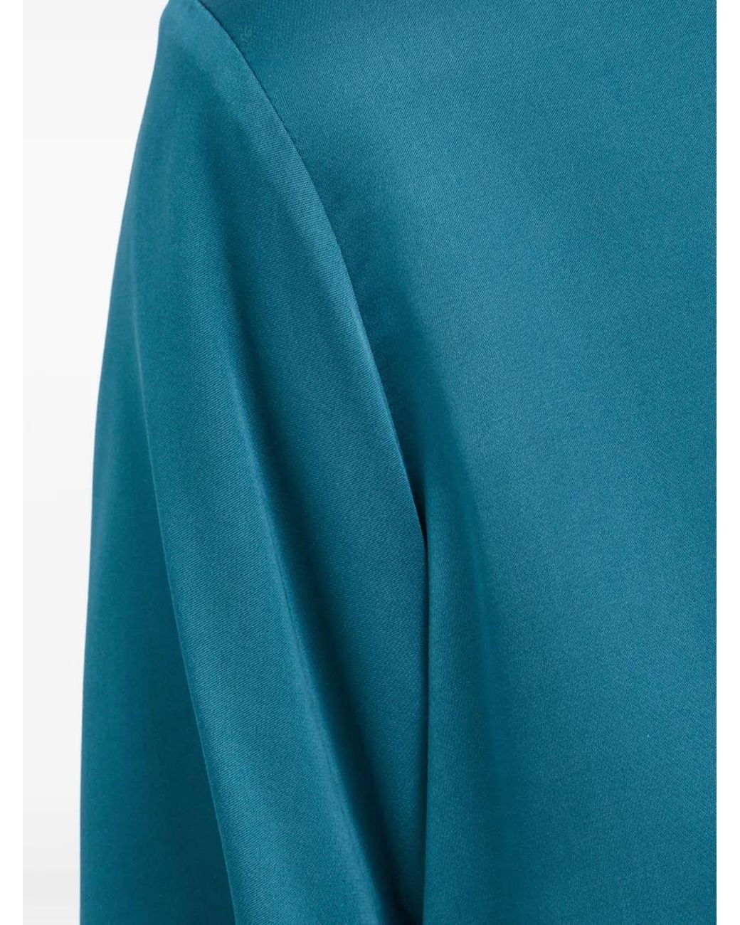Samsøe & Samsøe Blue Bluse Mit Falten