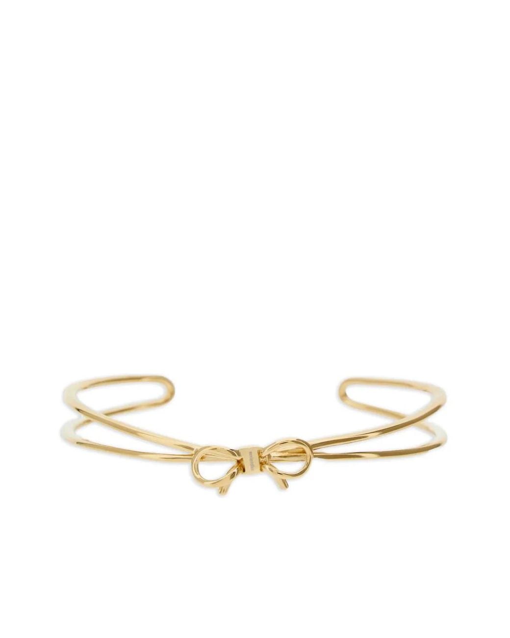 Bracciale Rigido Con Fiocco S/M di Ferragamo in Metallic