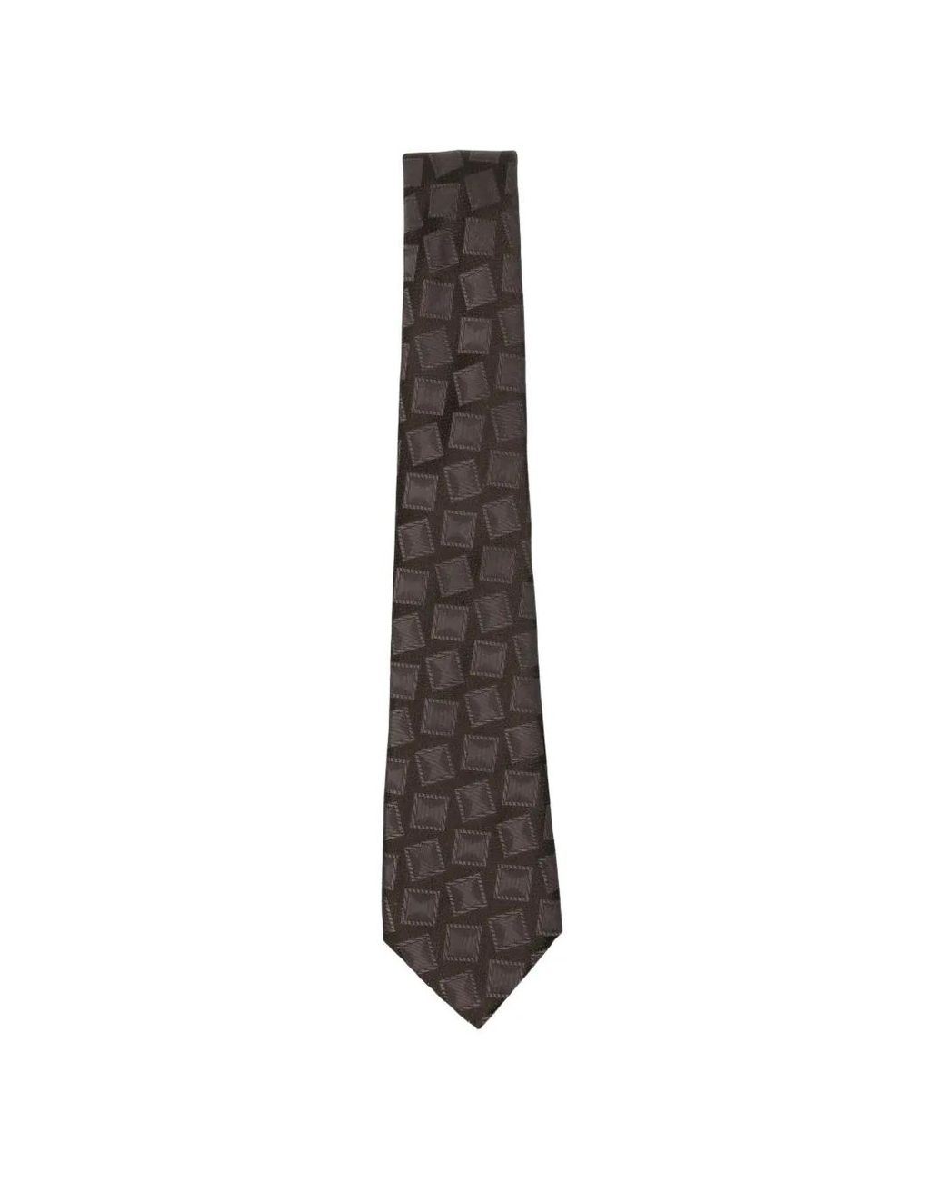 Giorgio Armani White Geometric-Pattern Tie for men