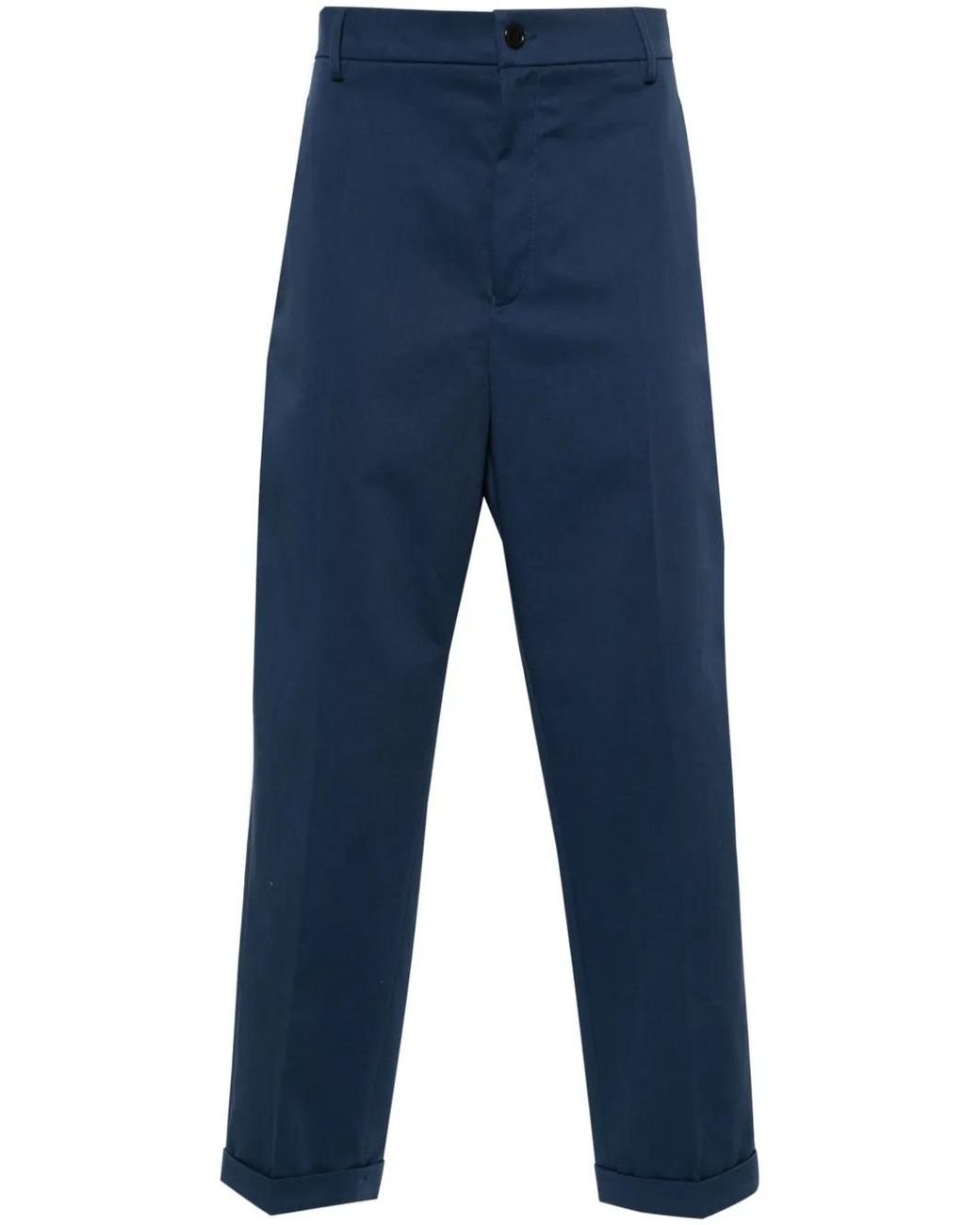 KENZO Blue Straight-Leg Trousers for men