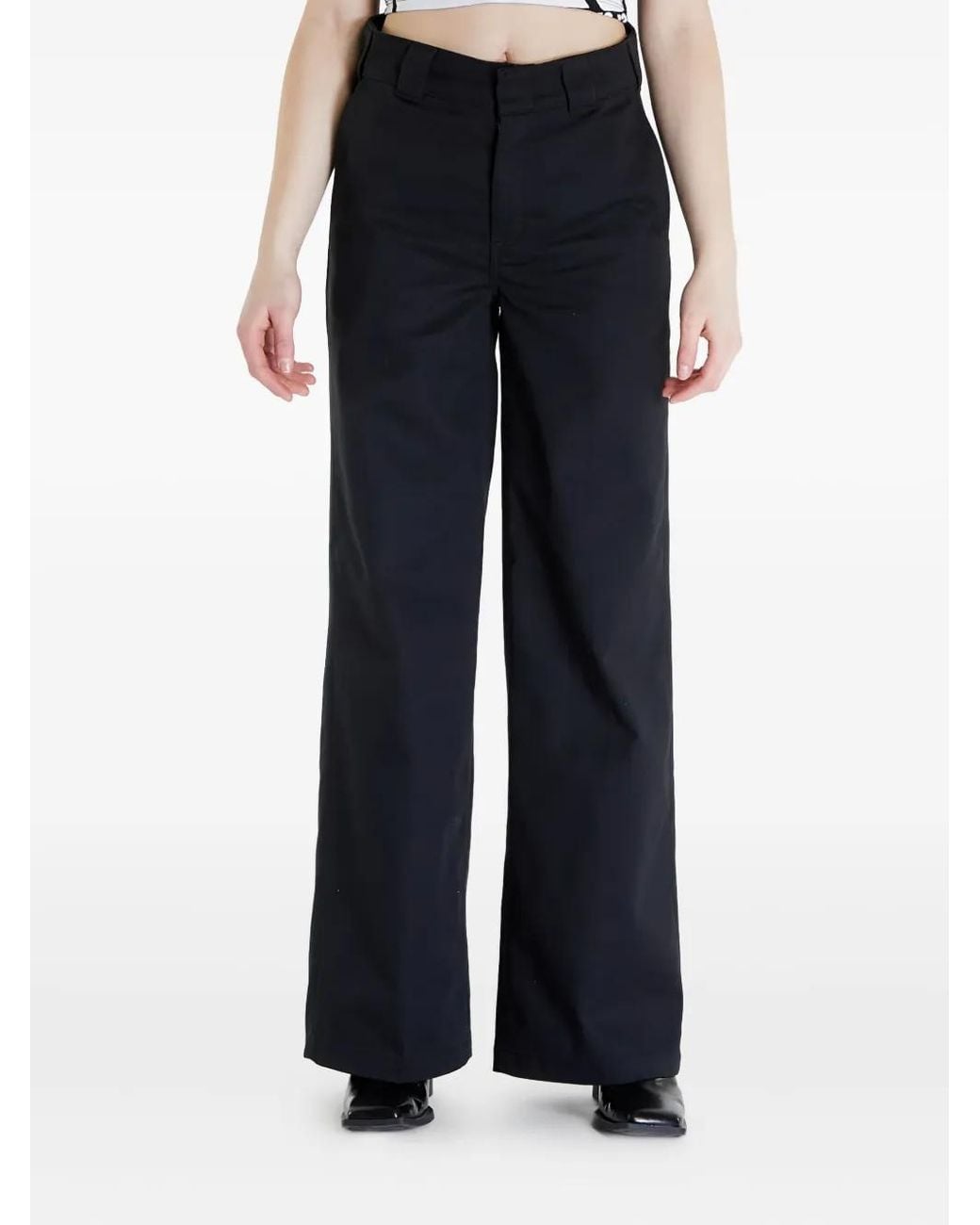 Dickies Black Wide-Leg Trousers