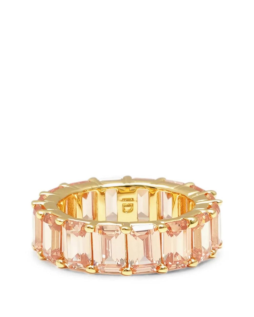 Izabel Display Metallic Zirconia-Embellishment Ring