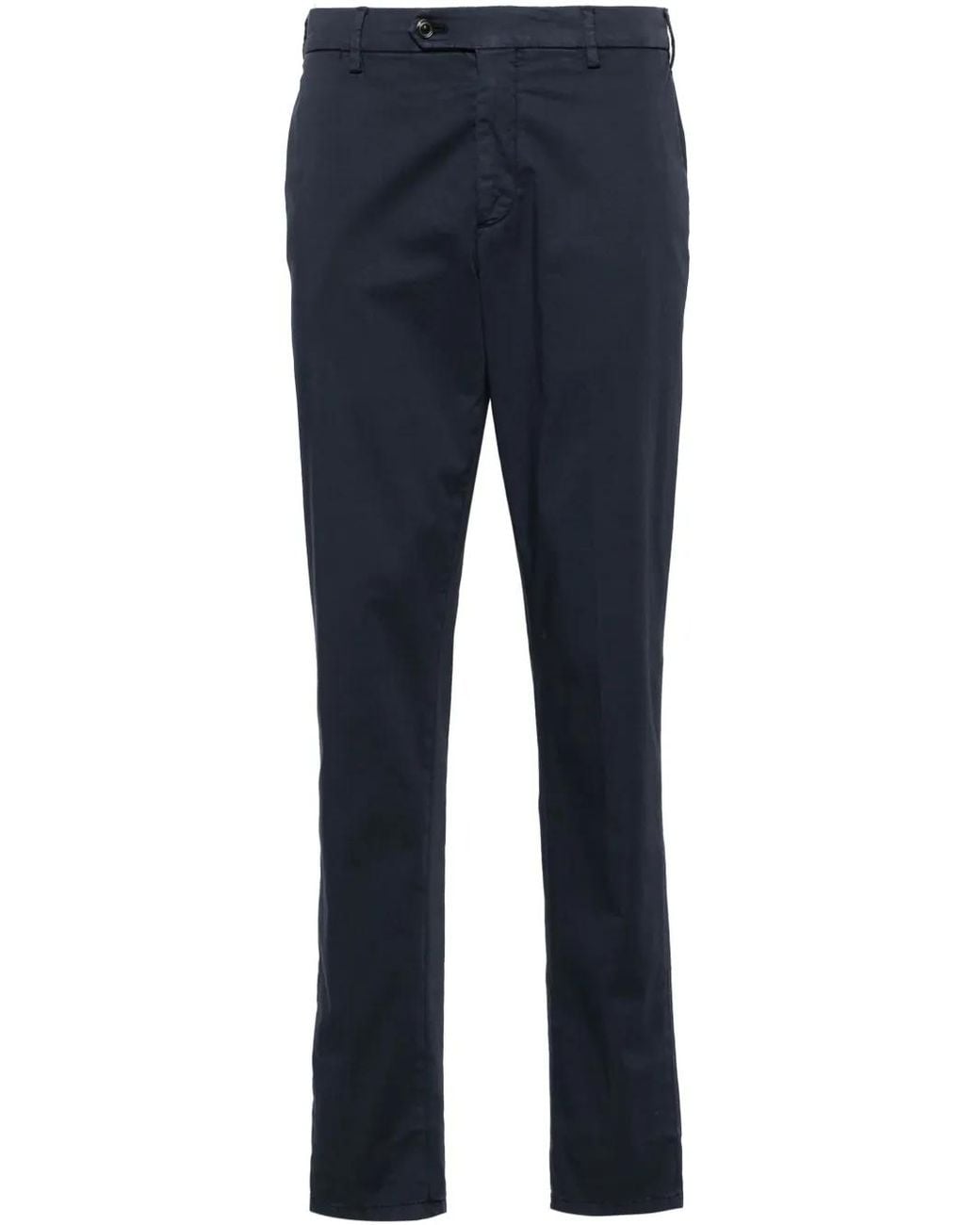 Lardini Blue Mid-Rise Tapered Chinos for men