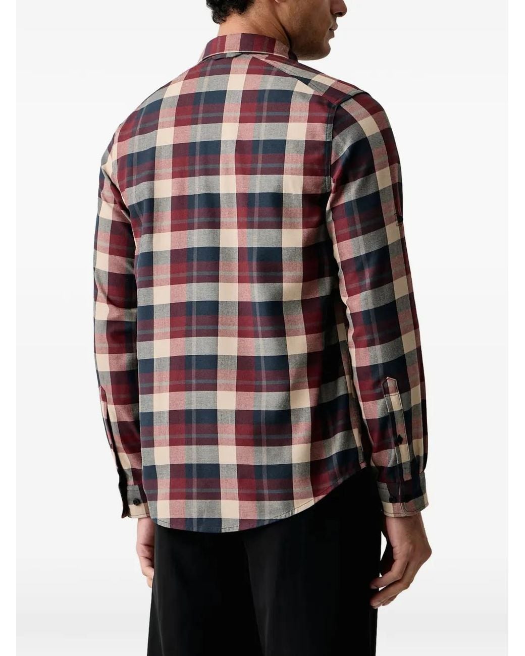 Fjallraven Black Fjällglim Check-Print Zip-Pocket Shirt for men