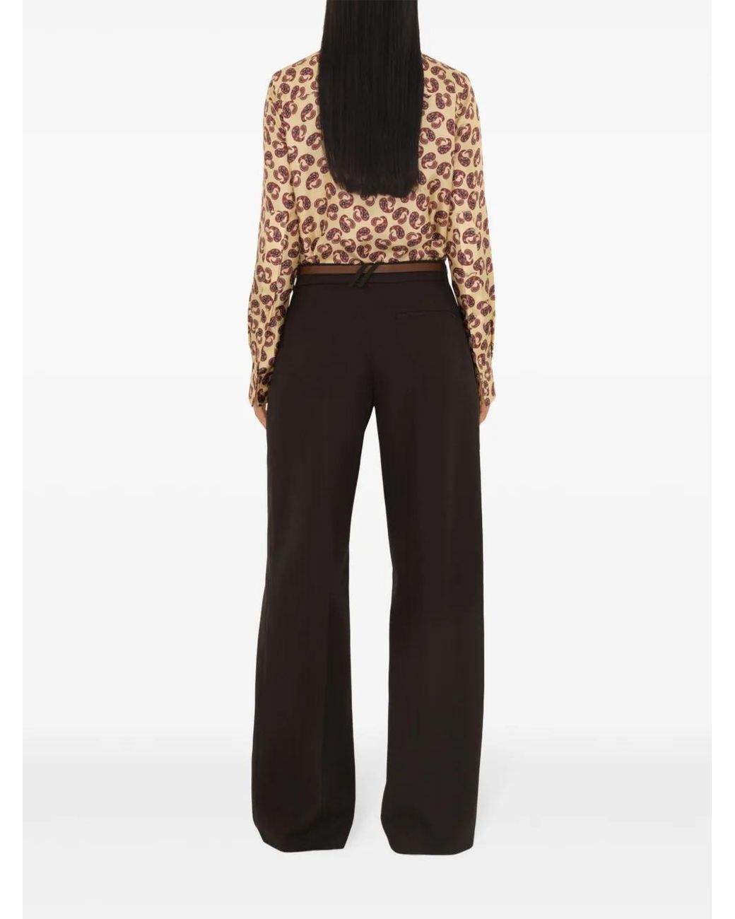 Burberry Pink Paisley-Print Silk Shirt
