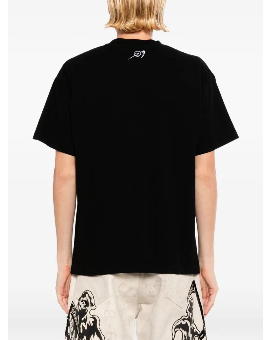 Warren Lotas Black Graphic-Print T-Shirt for men