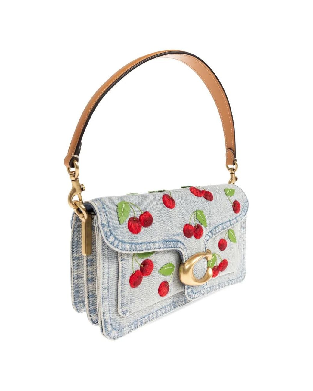 COACH White 26 Tabby cherry-embellished shoulder bag