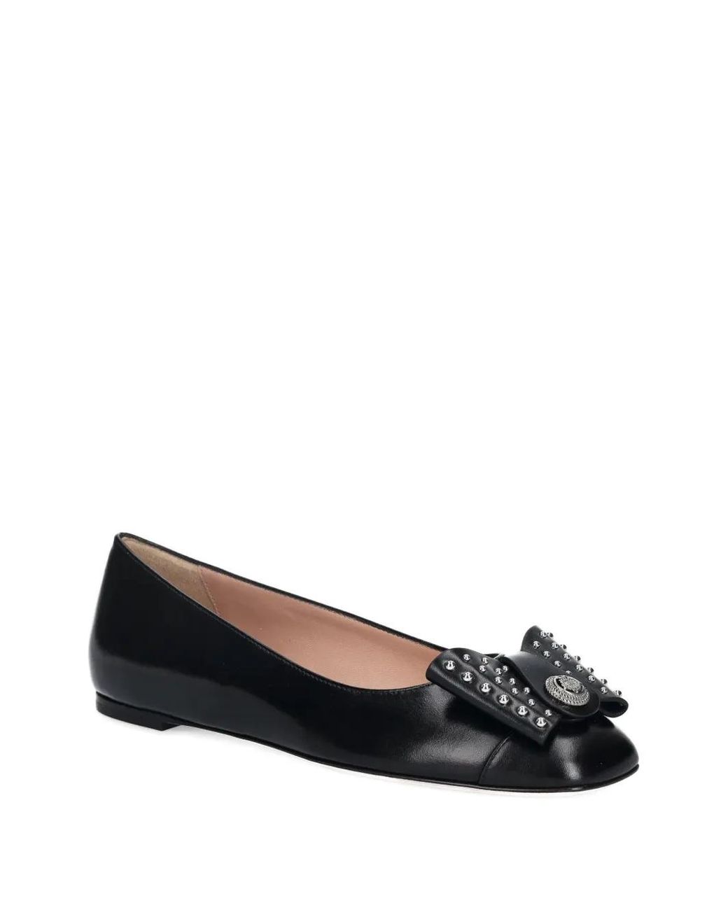 Bally Black B-Bow Ballet Flats