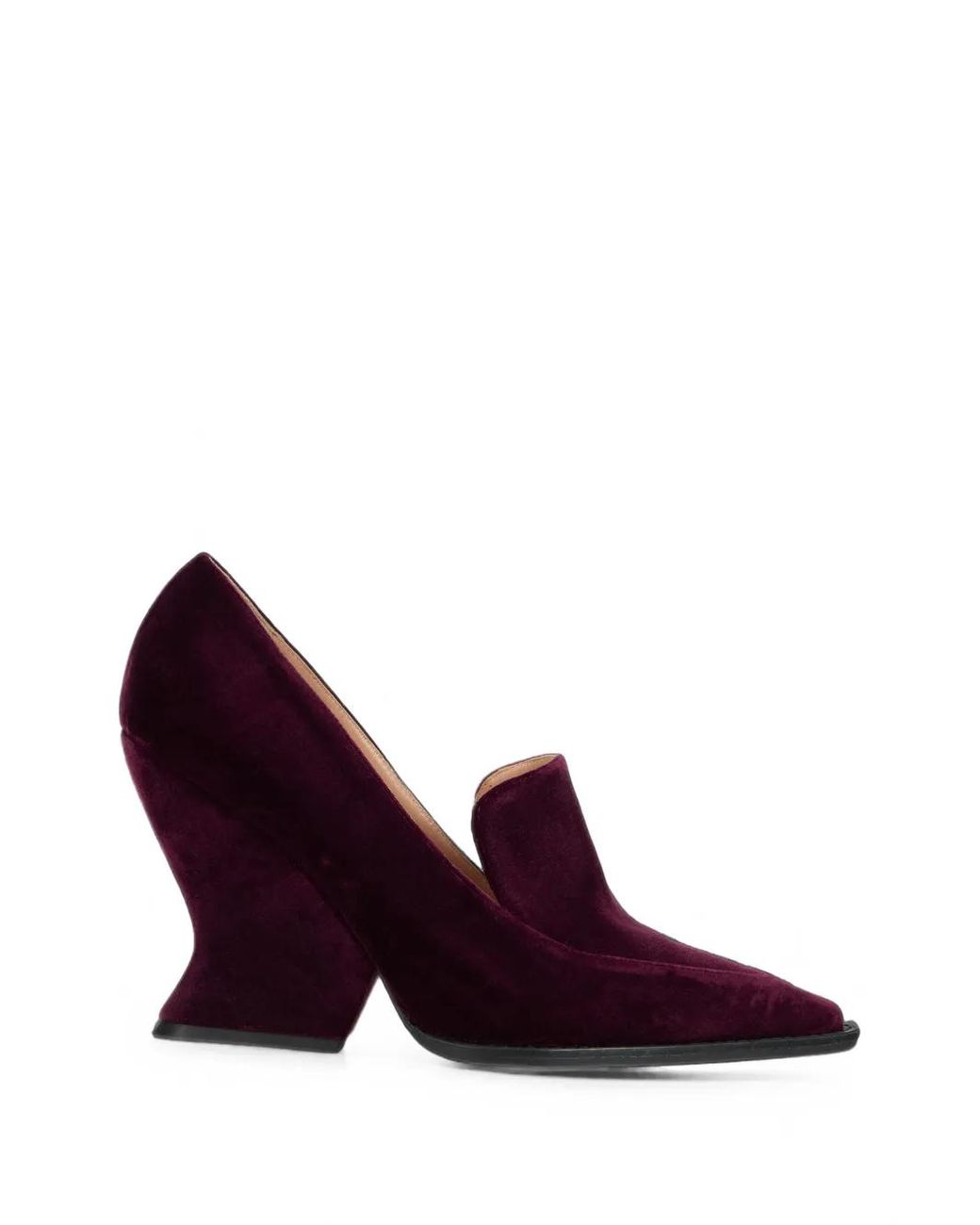 Alberta Ferretti Purple Sculptural-Heel Pumps