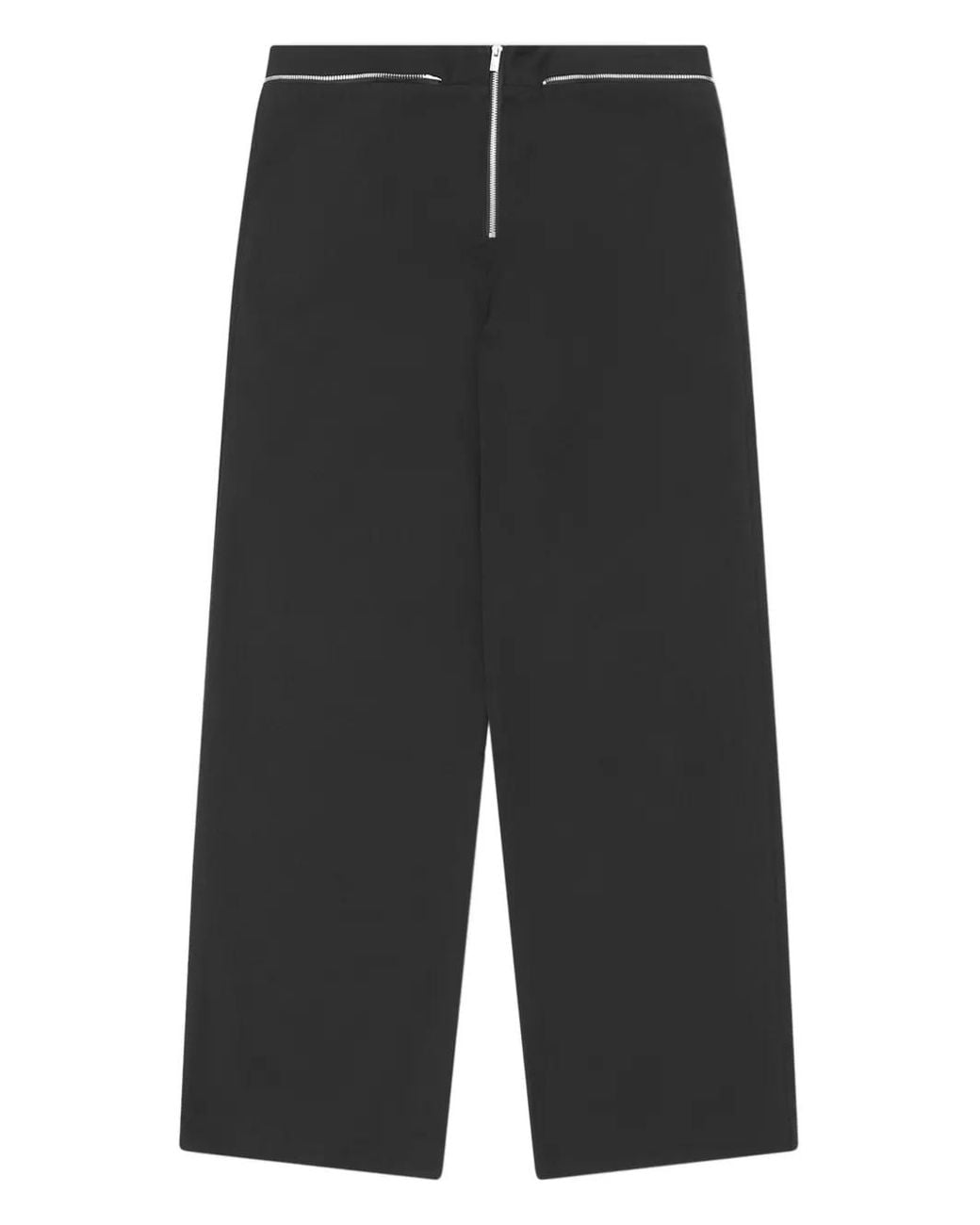 HELIOT EMIL Black Adsum Zip-Fastening Trousers for men
