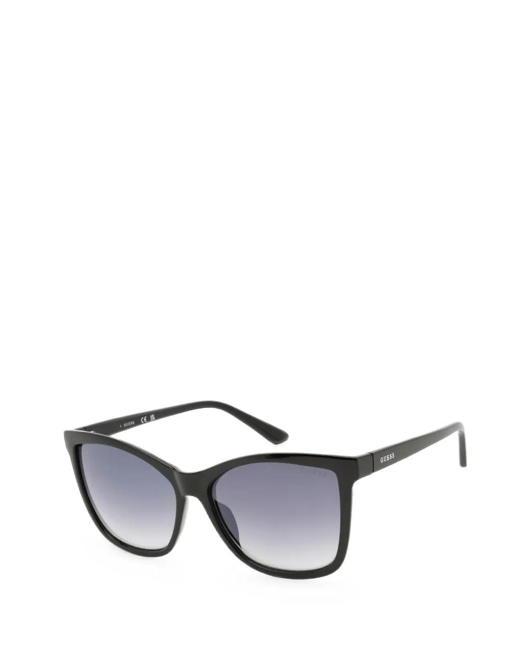 GUESS EYEWEAR Black Tortoiseshell-Effect Rectangle-Frame Sunglasses