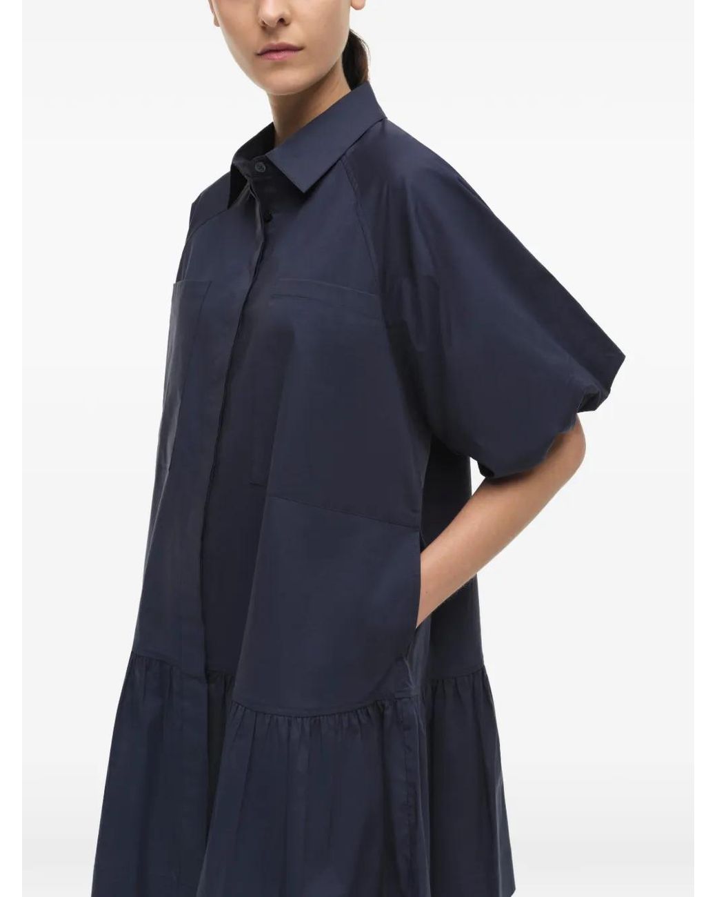 Jonathan Simkhai Blue Crissy Shirt Dress
