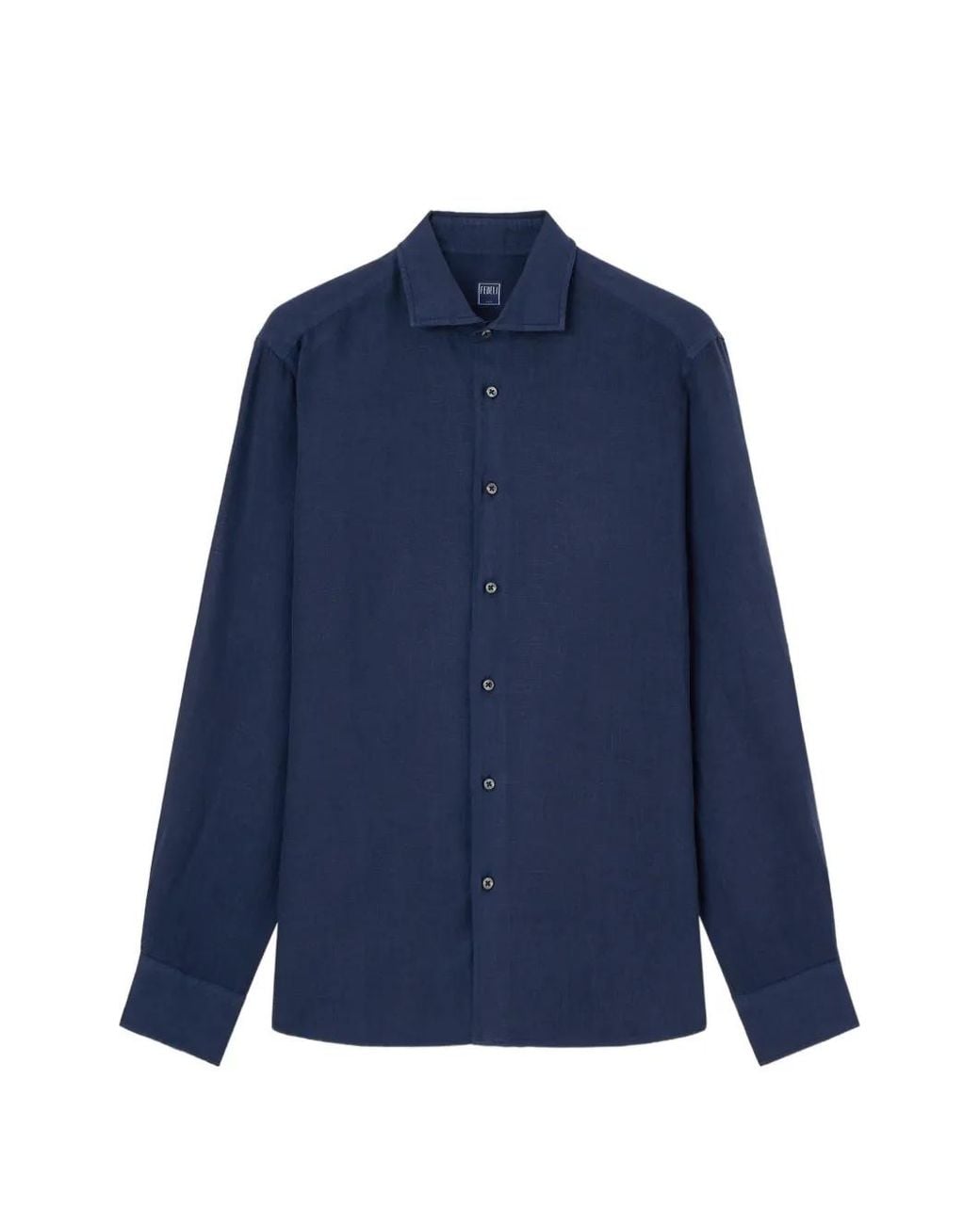 Fedeli Blue Nick Long-Sleeve Shirt for men