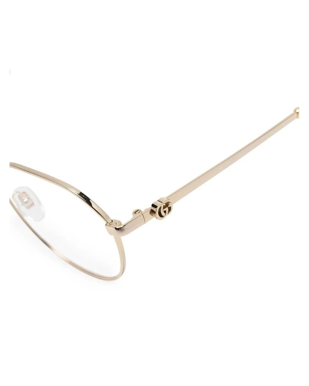 Gucci Multicolor Metallic-Effect Round-Frame Glasses
