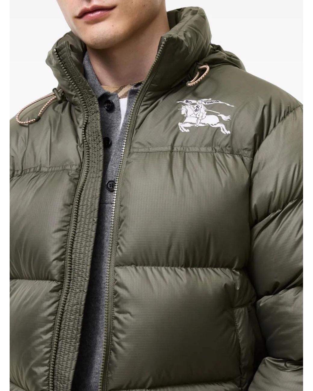 Burberry Green Highlands Puffer Jacket for men