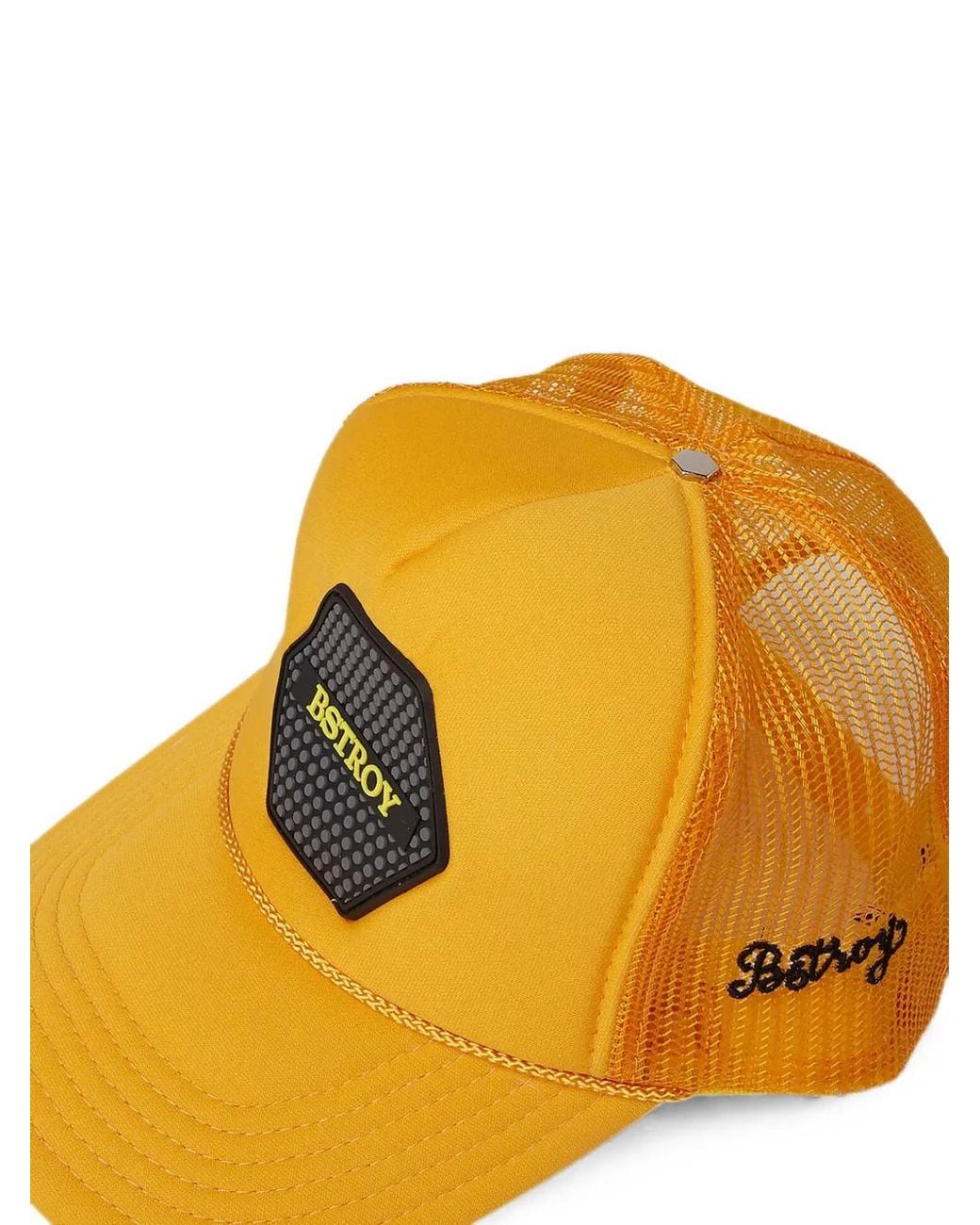 Bstroy Orange Bonnet À Patch Logo