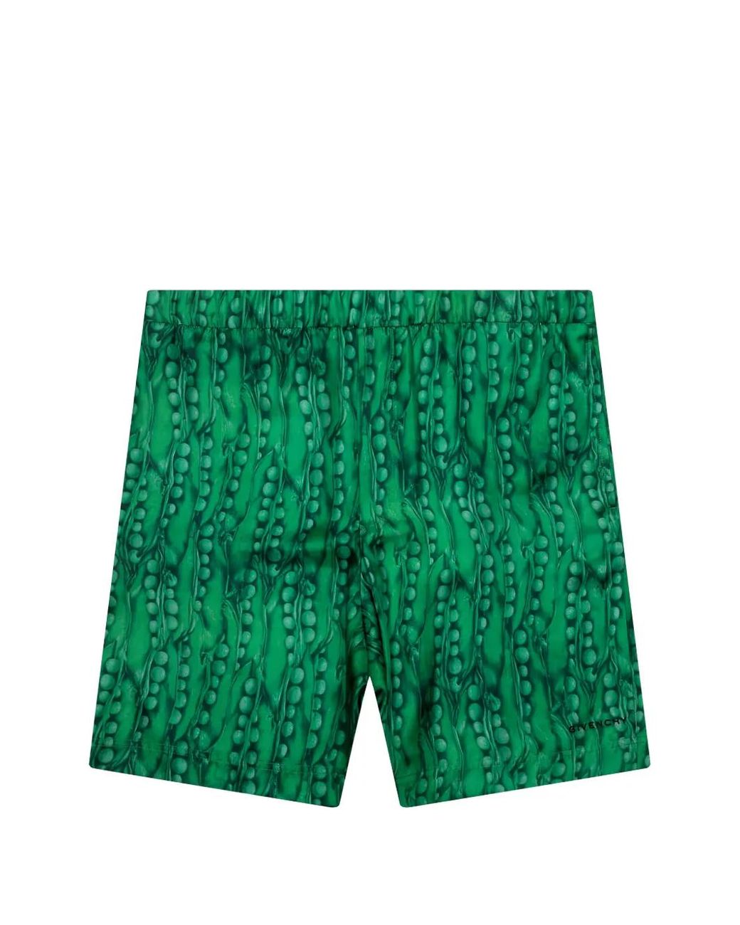 Givenchy Green Logo-Embroidered Shorts for men