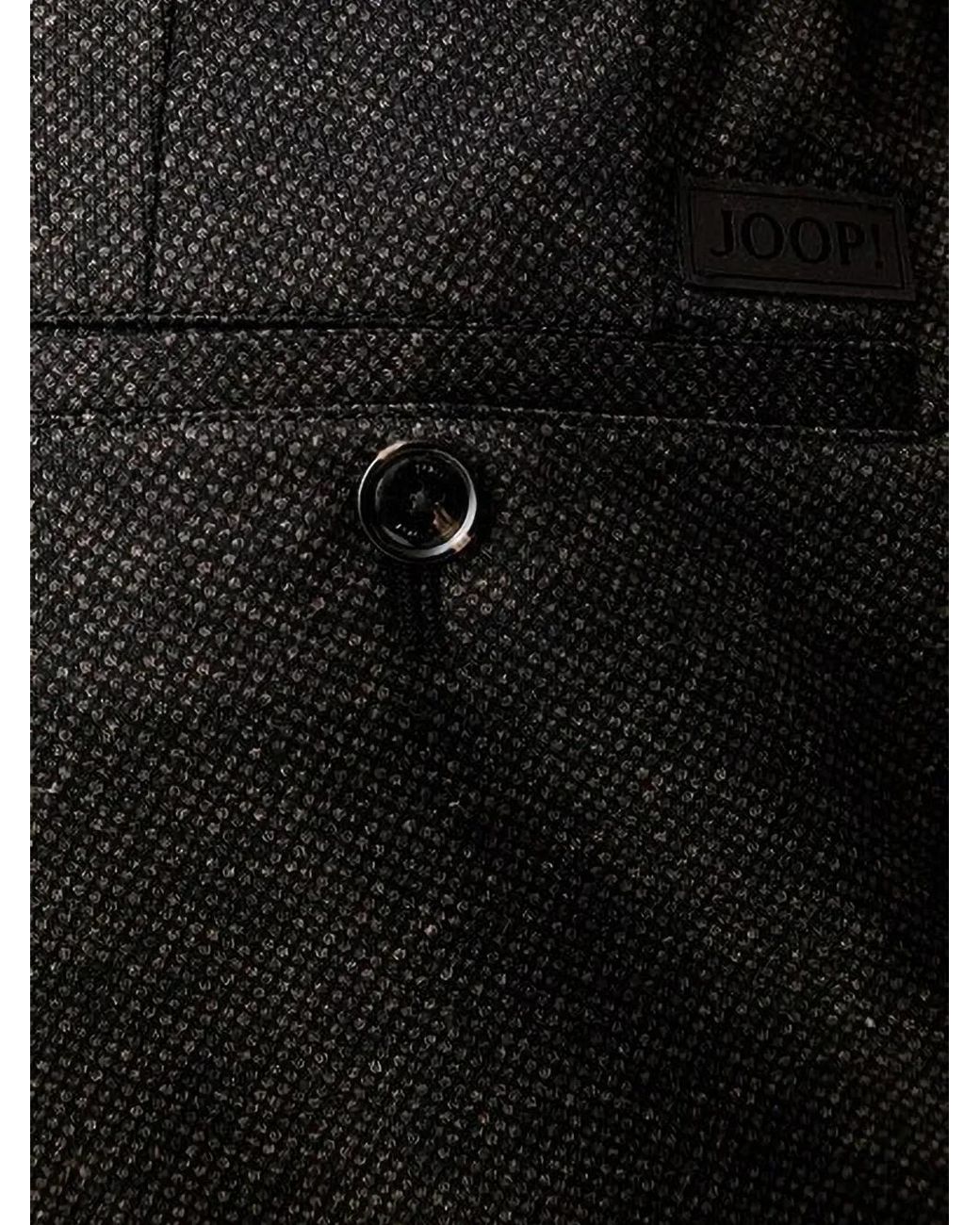 Joop! Black Drawstring-Waist Patterned Chinos for men