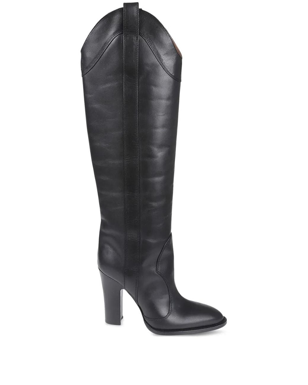 Paris Texas Black Leather Boots