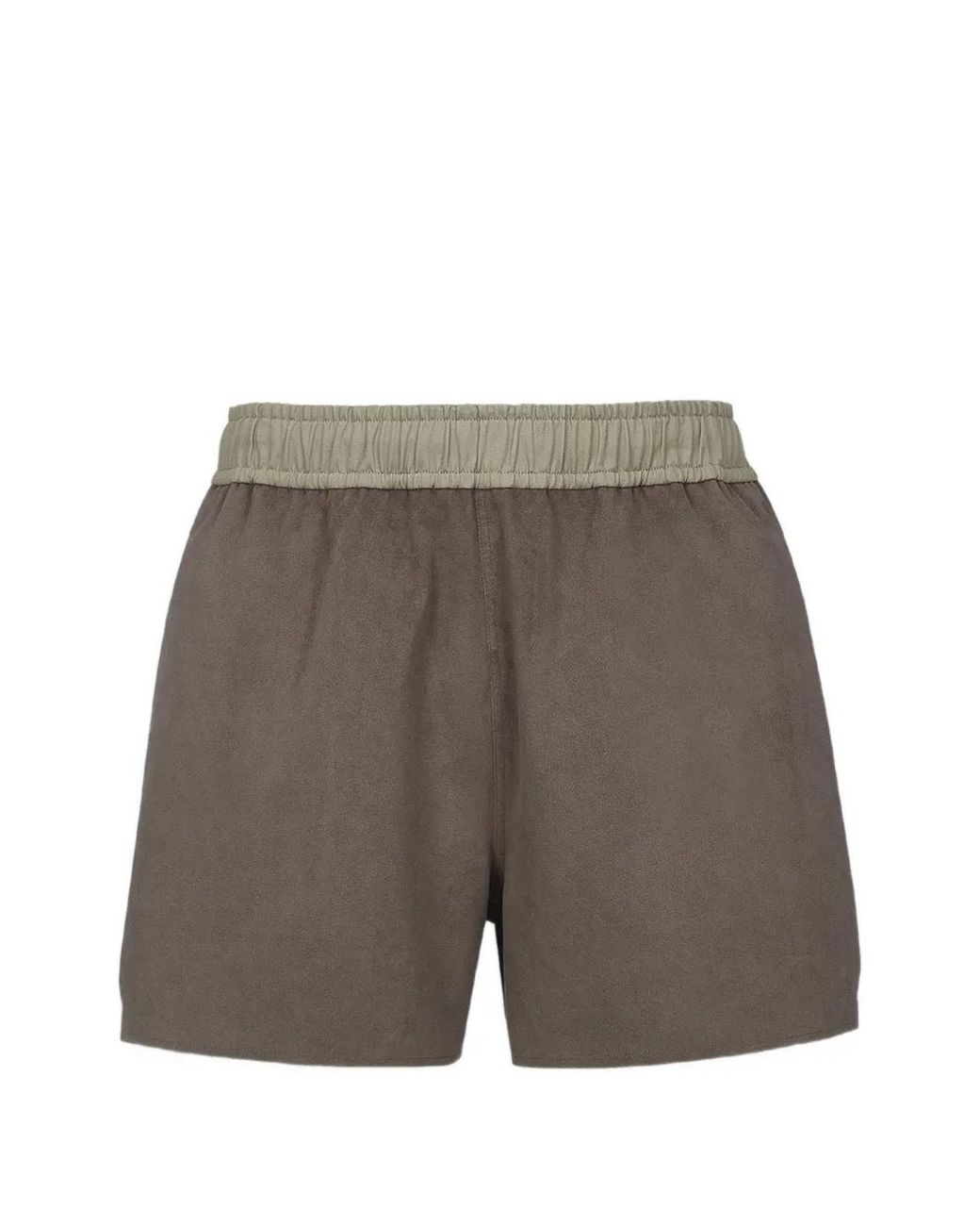 MCM Gray X We The Best Ultrasuede Shorts