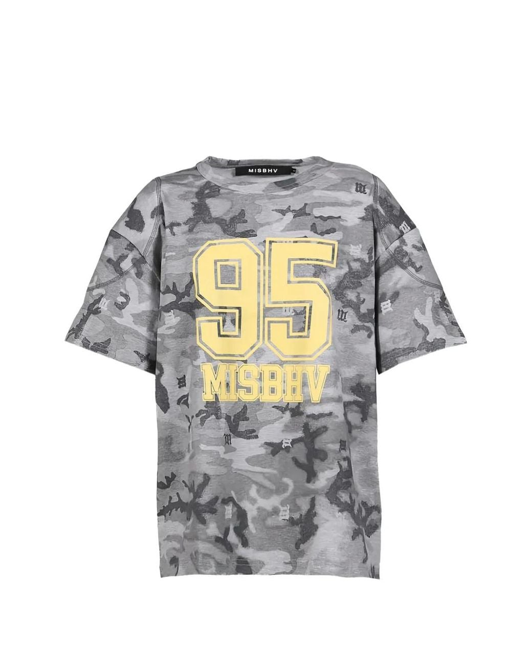 M I S B H V Gray Venice Power Graphic-Print T-Shirt for men