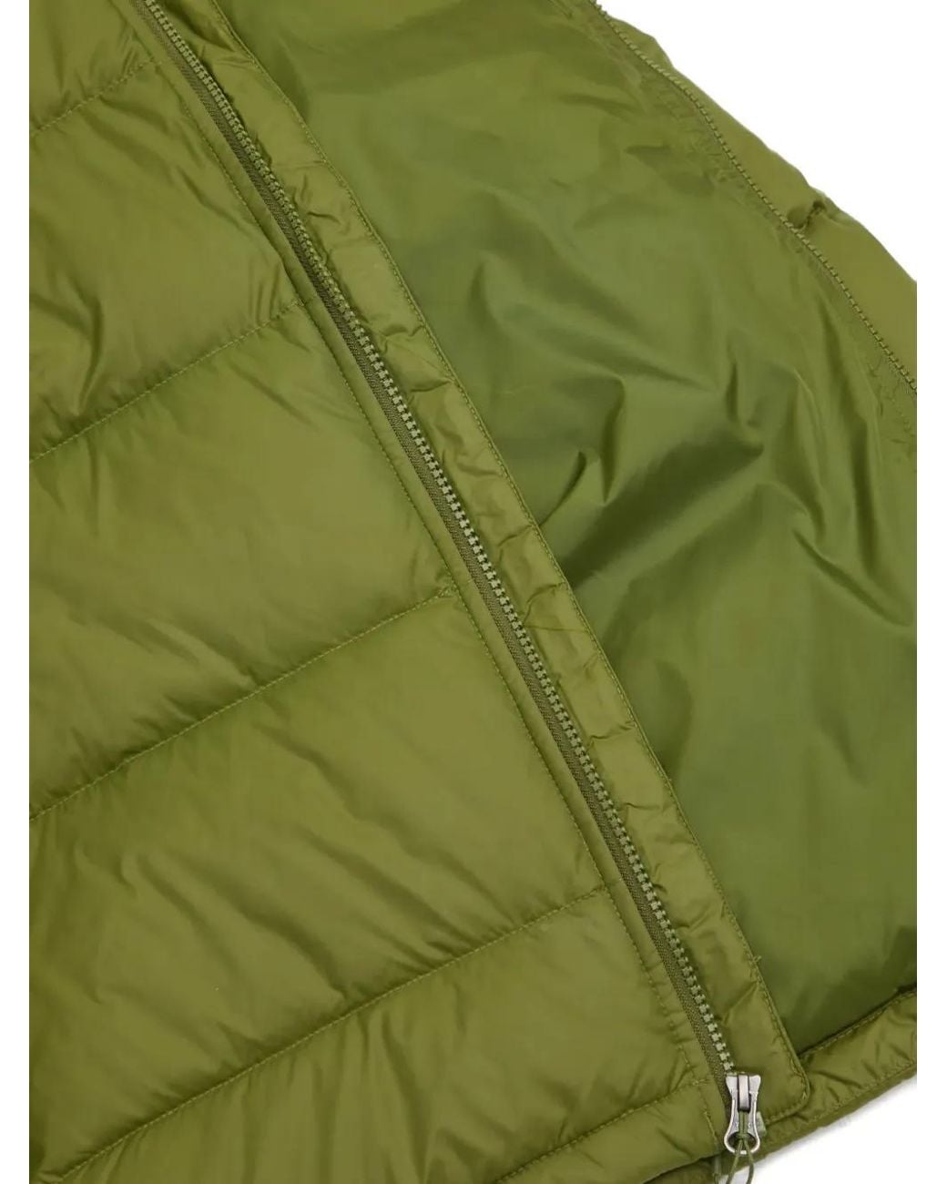 The North Face Green Quilted-Design Zip-Fastening Jacket for men