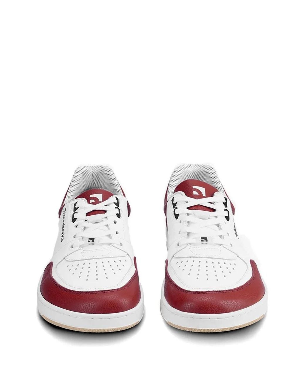 Barebarics White Panelled Perforated Sneakers