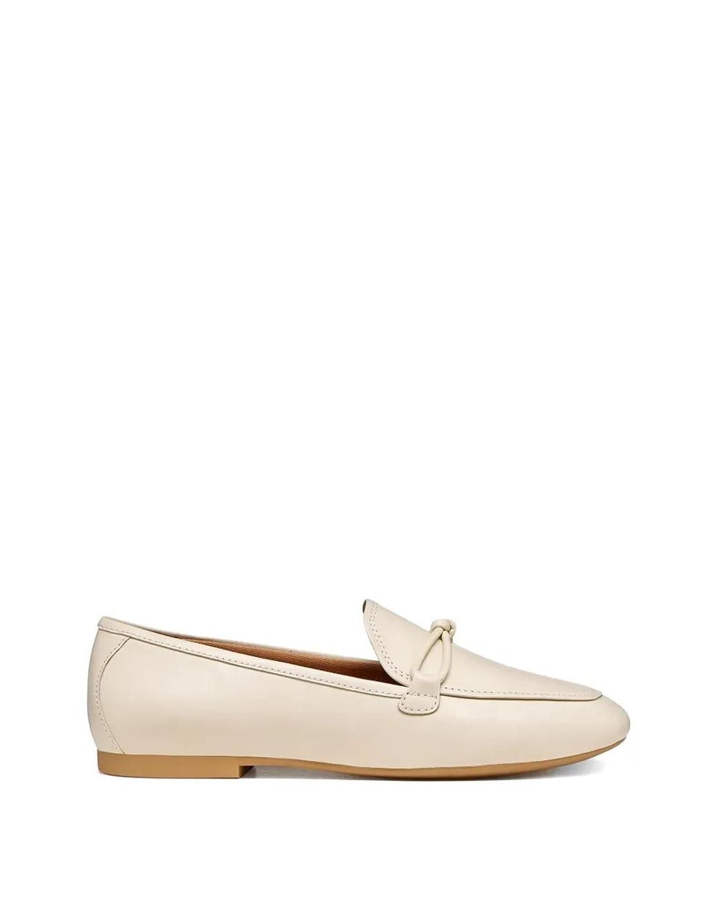Geox Natural Palmaria Bow Loafers