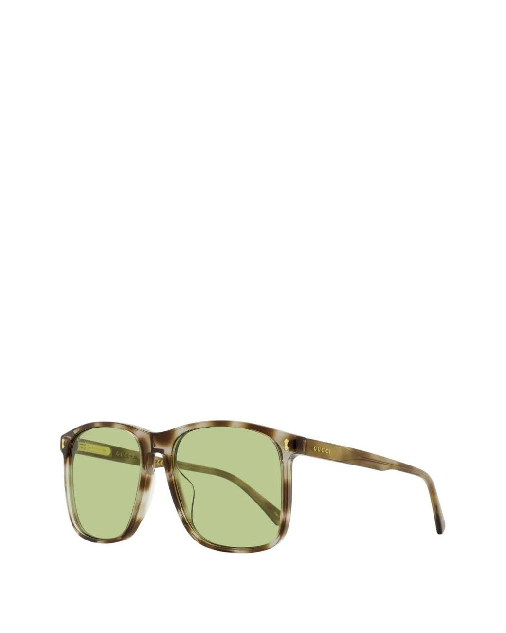 Gucci Green Square-Frame Sunglasses for men
