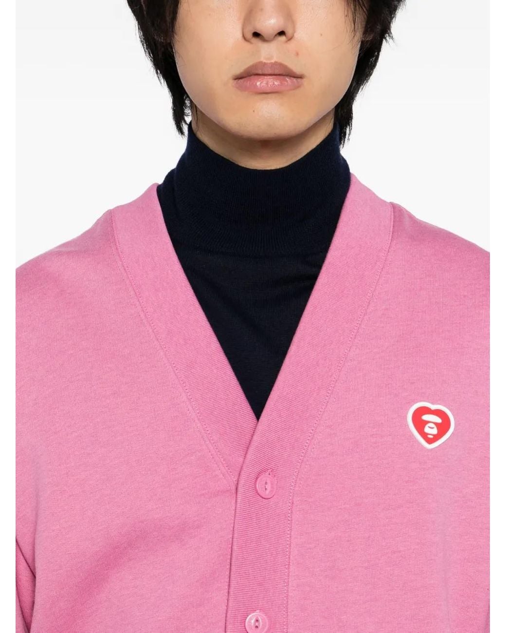 Aape By A Bathing Ape Pink Button-Up Cardigans for men