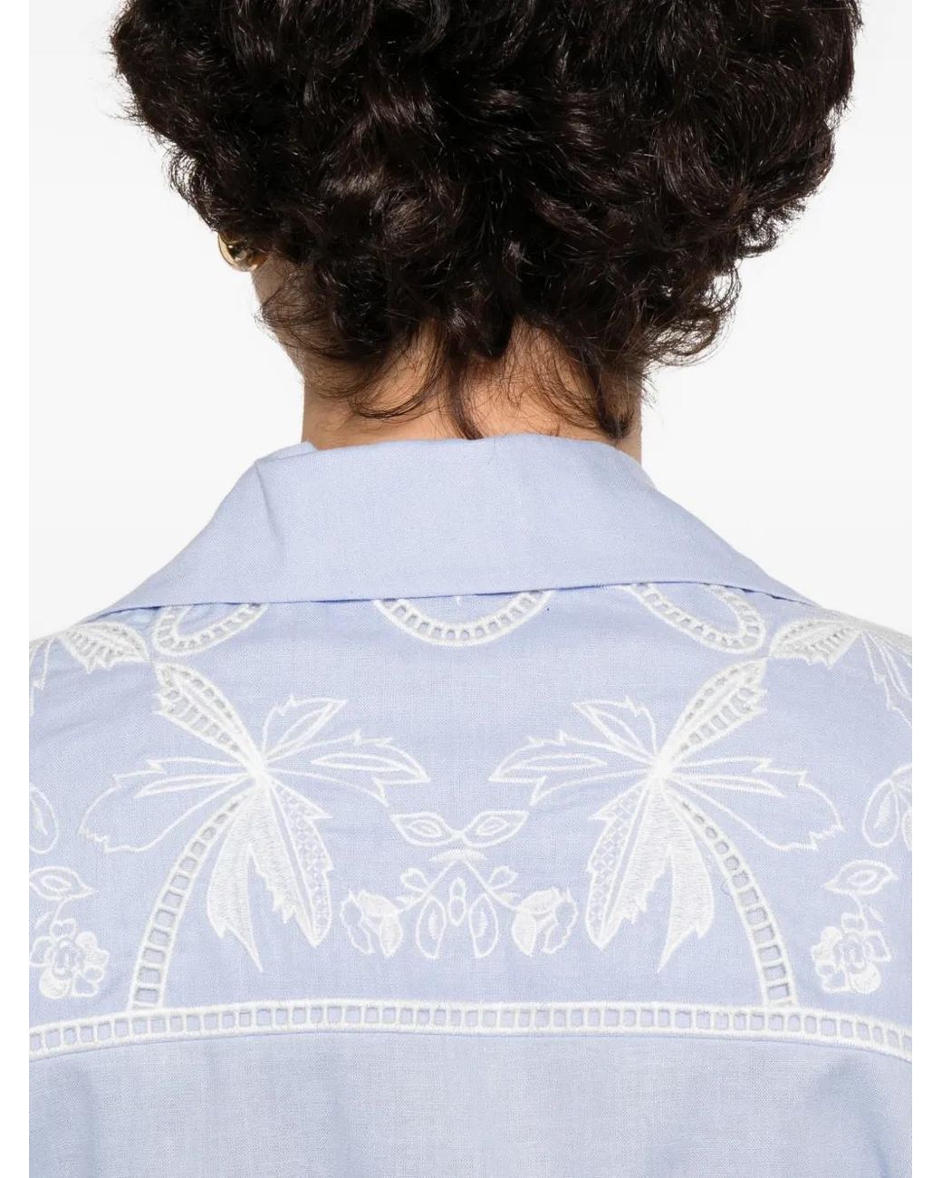 Sandro White Embroidered Maxi Dress