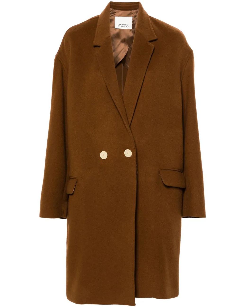 Isabel Marant Brown Efegozi Double-Breasted Coat