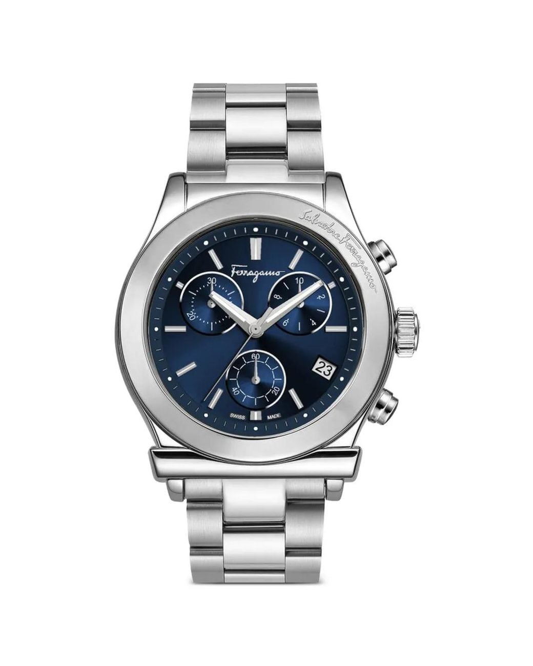 Ferragamo Blue 1898 Chrono 42Mm Watch for men