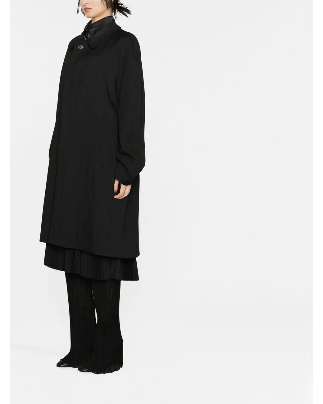 Maison Margiela Black Single-breasted Coat
