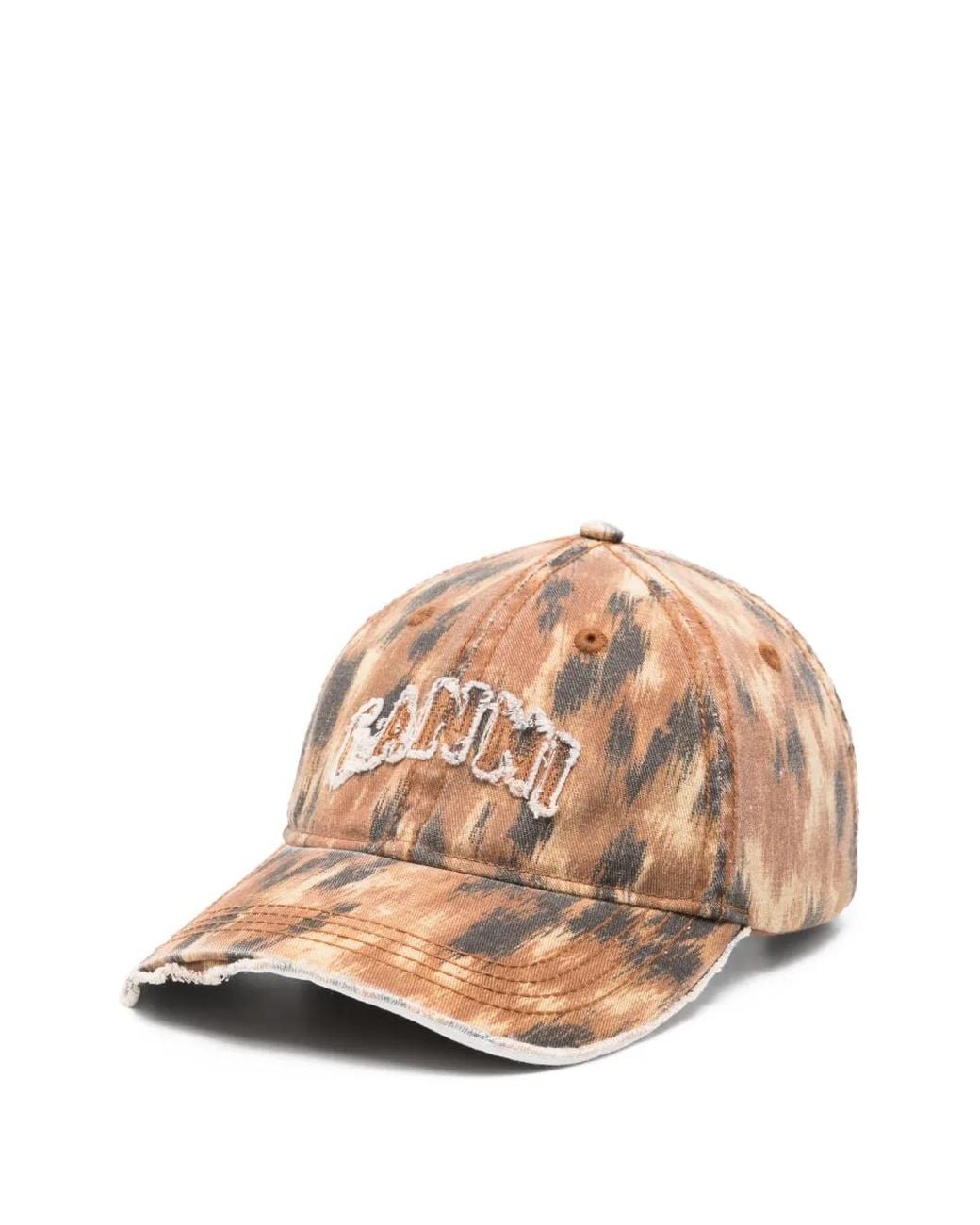 Ganni Natural Gemusterter Hut