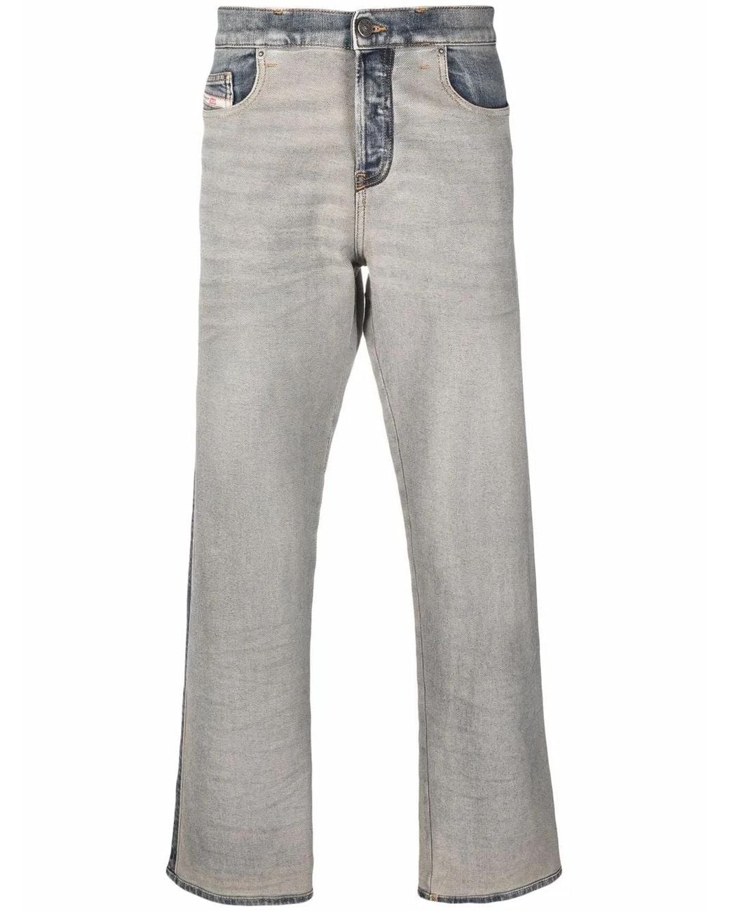 DIESEL Gray D-Viker Straight-Leg Jeans for men