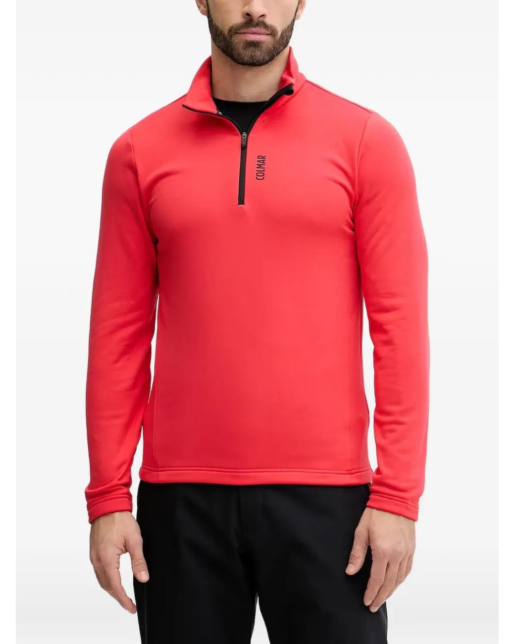 Colmar Red Zip Turtleneck Sweater for men