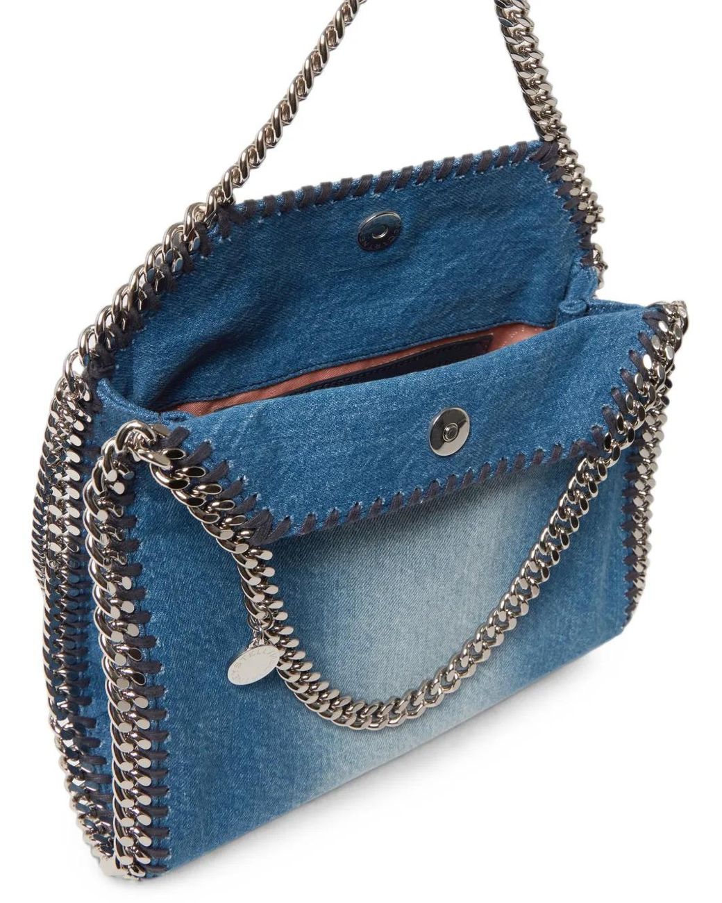 Stella McCartney Blue Falabella Denim Mini Tote Bag
