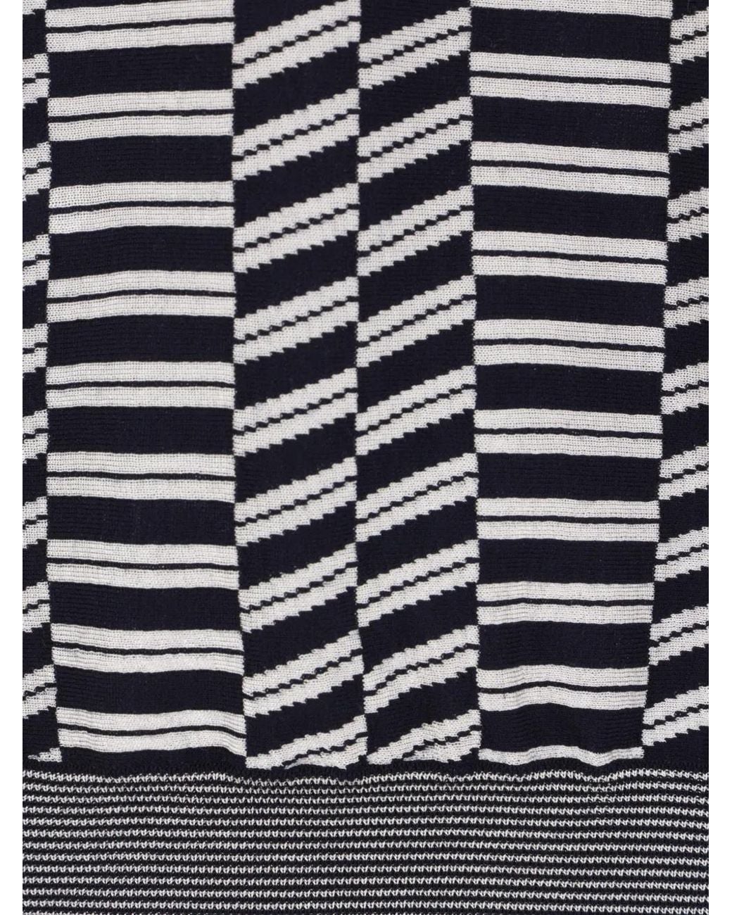 Giorgio Armani Blue Striped Polo Shirt for men