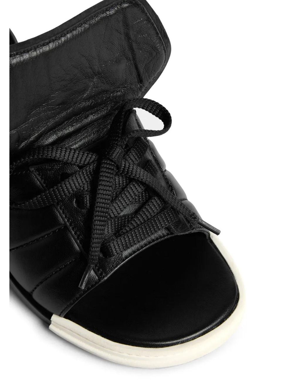 DSquared² Black Logo-Print Padded Mules