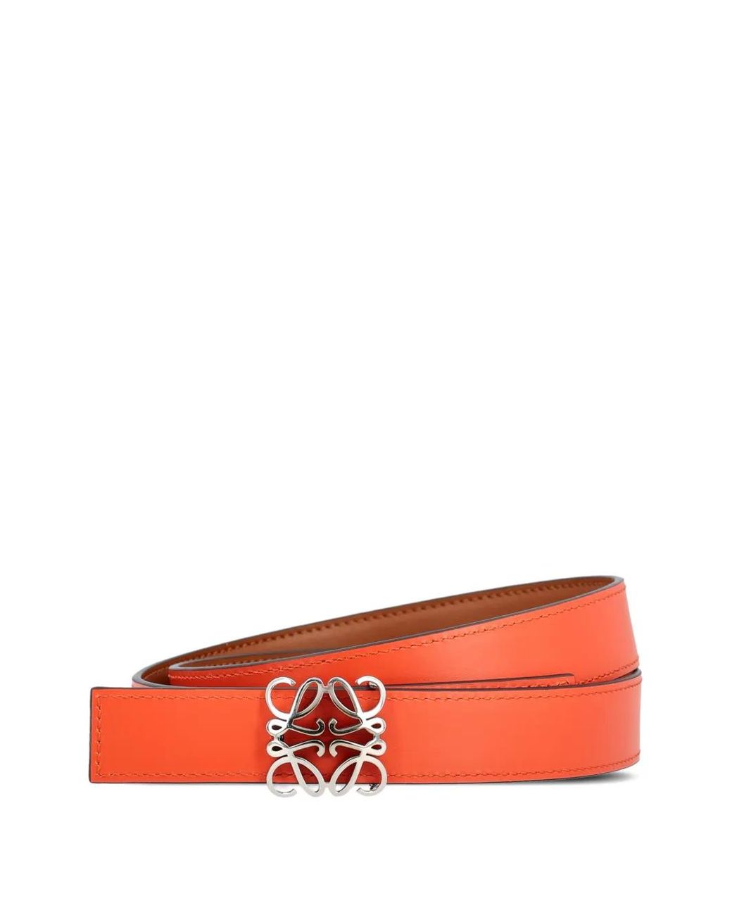 Loewe White Reversible Anagram Bombé Belt