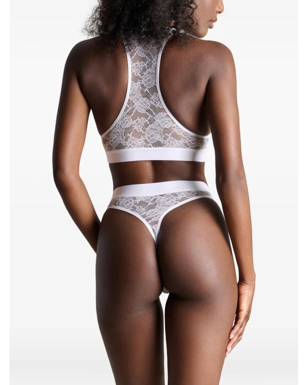 Maison Close White Flashback Lace Bralette