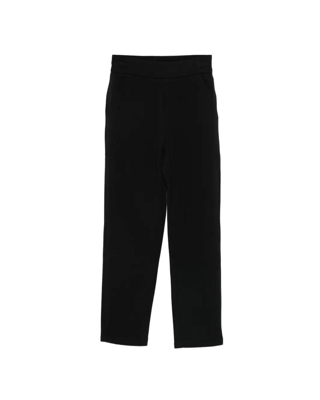 Emporio Armani Black Cotton Trousers