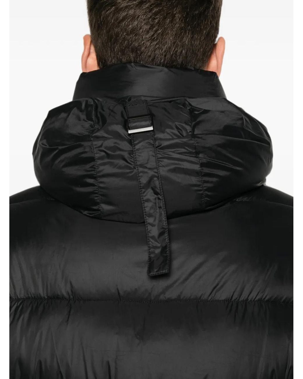 SERGIO MORETTI FIRENZE Gefütterte Jacke Mit Logo-Patch in Black für Herren
