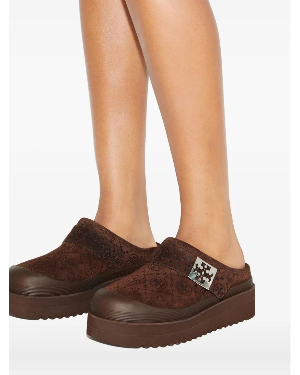 Tory Burch Brown Mellow Platform Mule